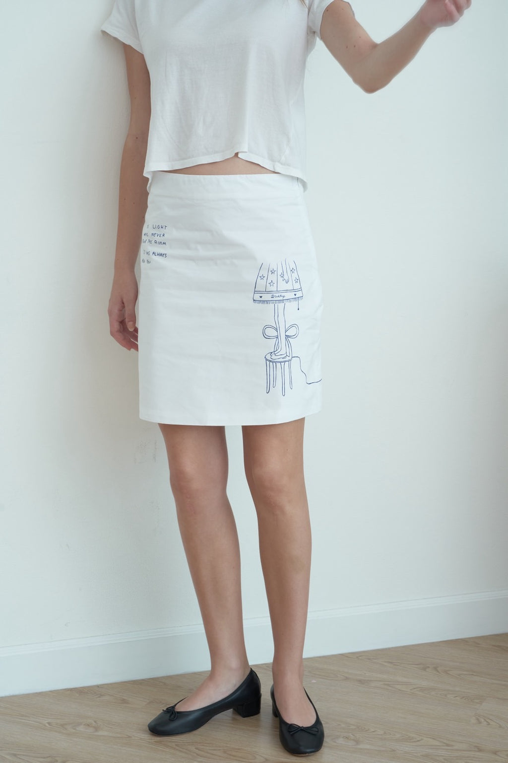Dusty Lamp Skirt (hand painted)