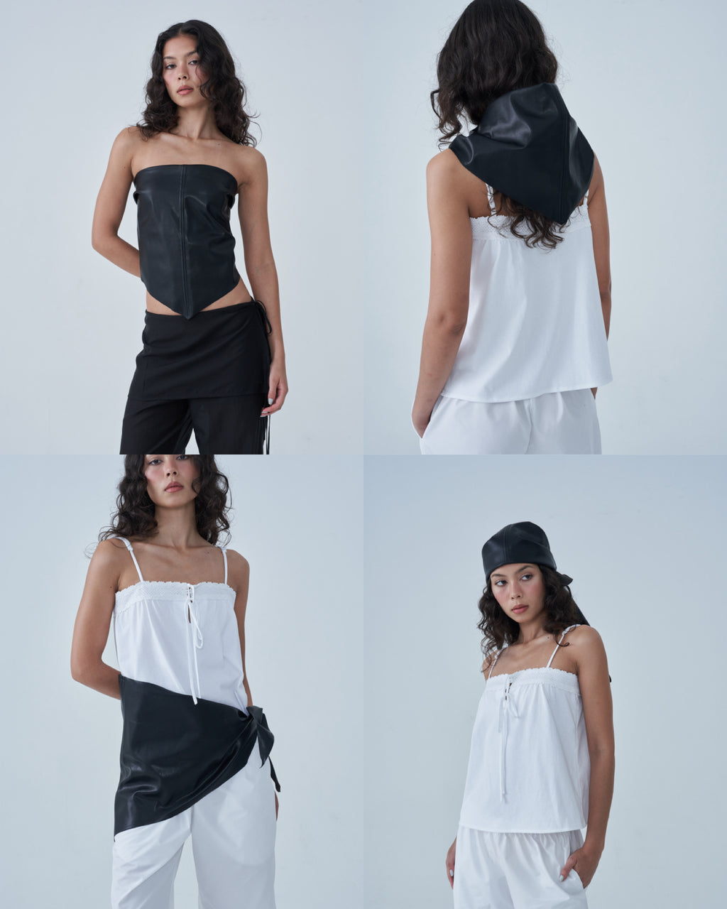 Sola Leather Triangle Scarf