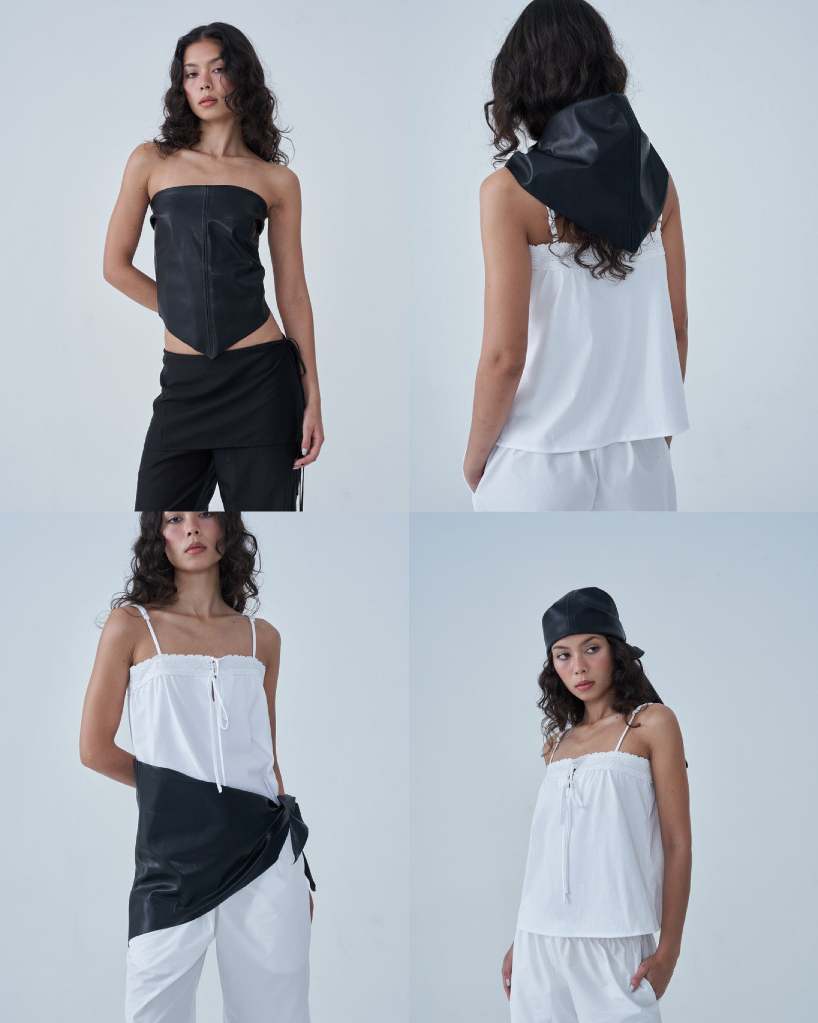 Sola Leather Triangle Scarf