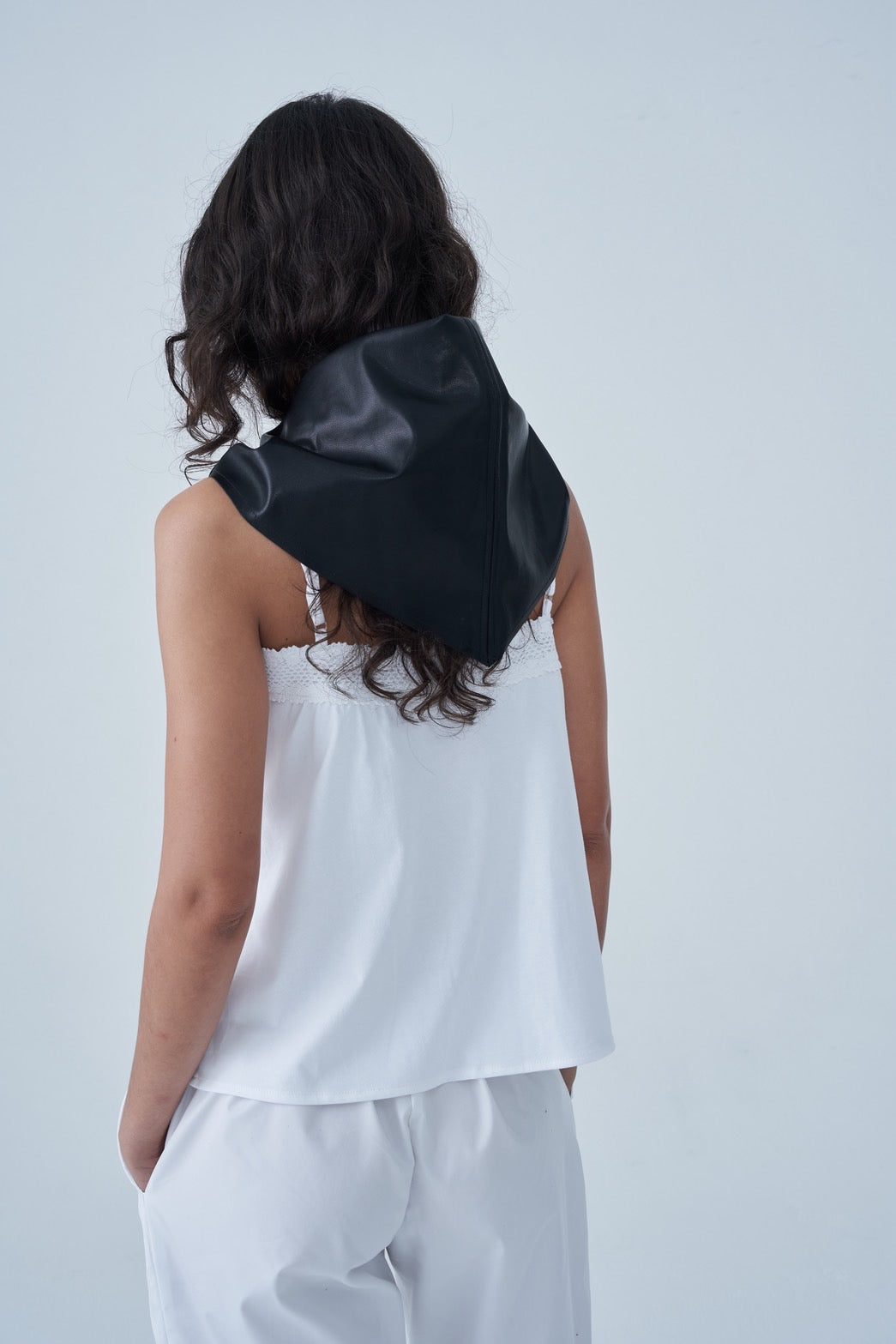 Sola Leather Triangle Scarf