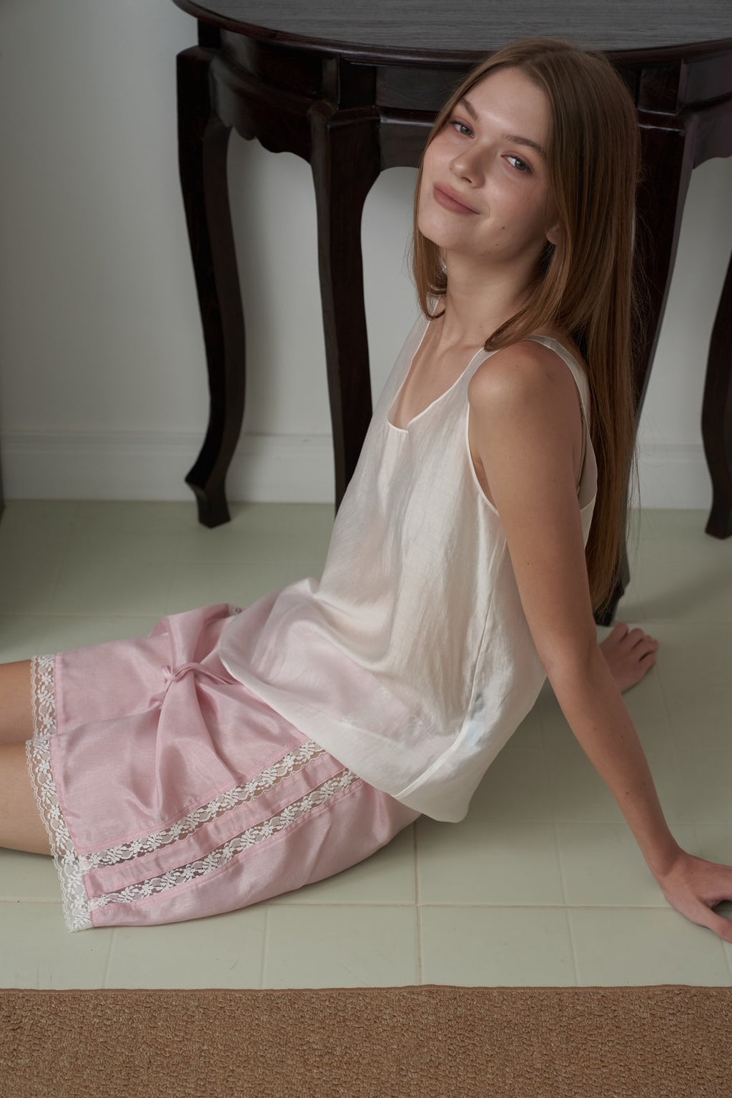 Lou Silk & Lace Shorts