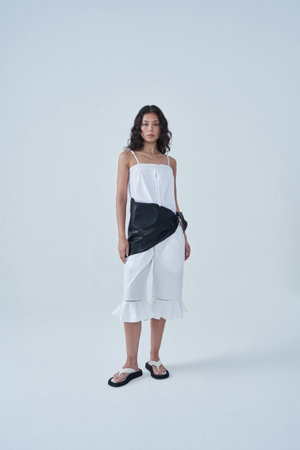 Sola Leather Triangle Scarf
