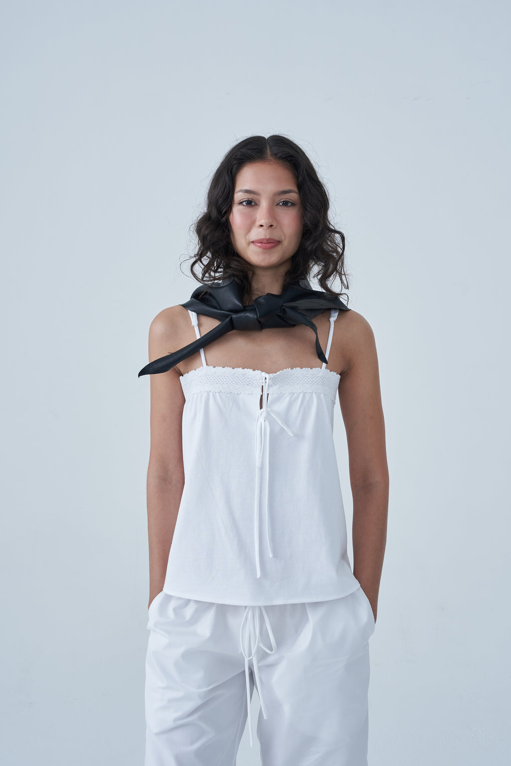 Sola Leather Triangle Scarf