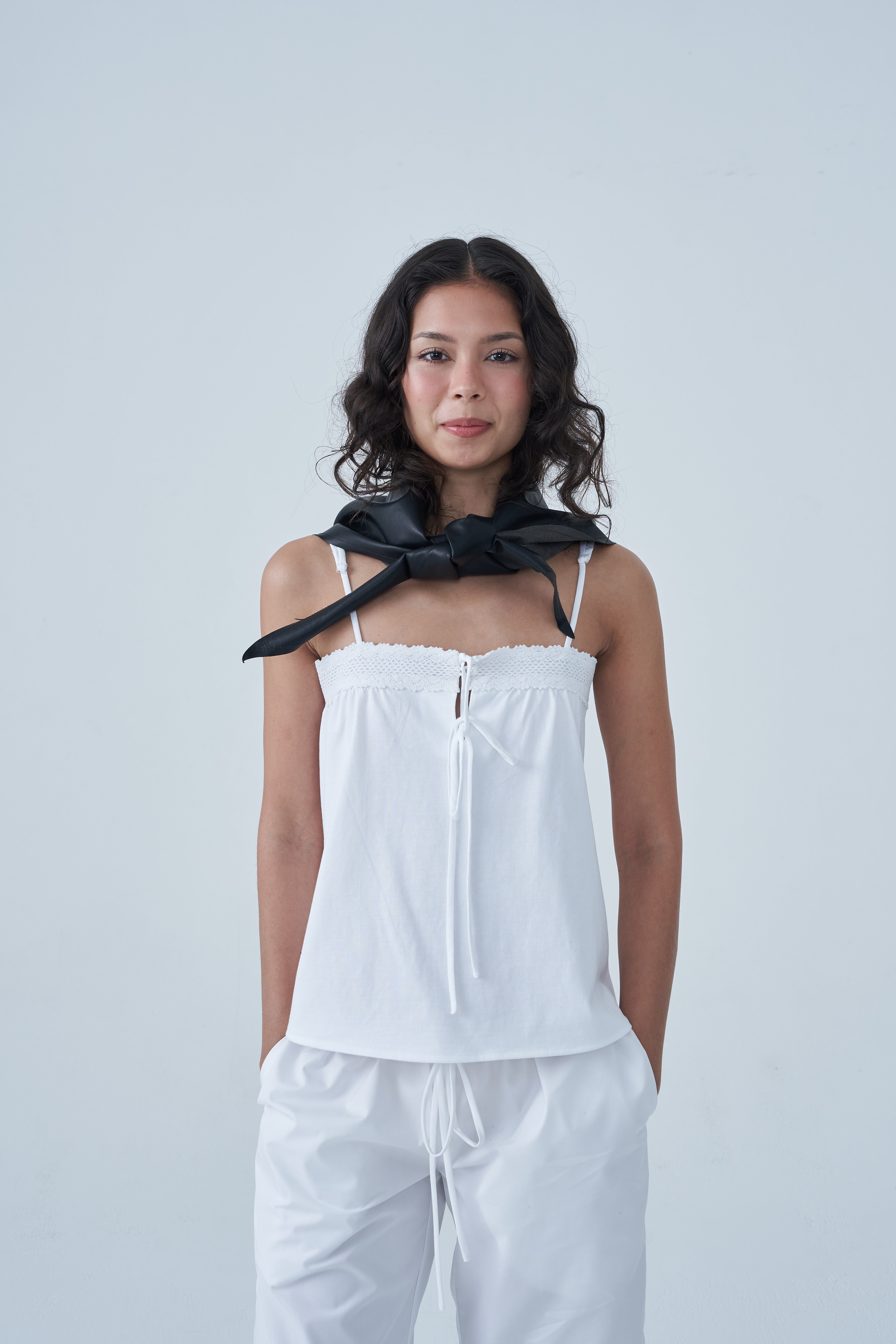 Sola Leather Triangle Scarf