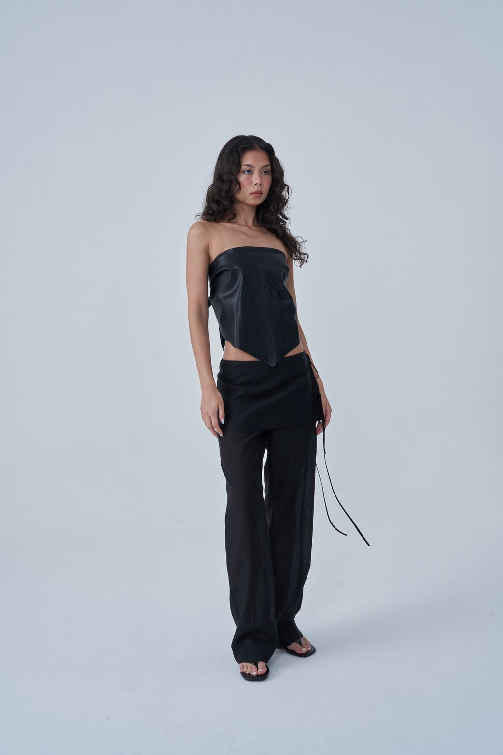 Sola Leather Triangle Scarf