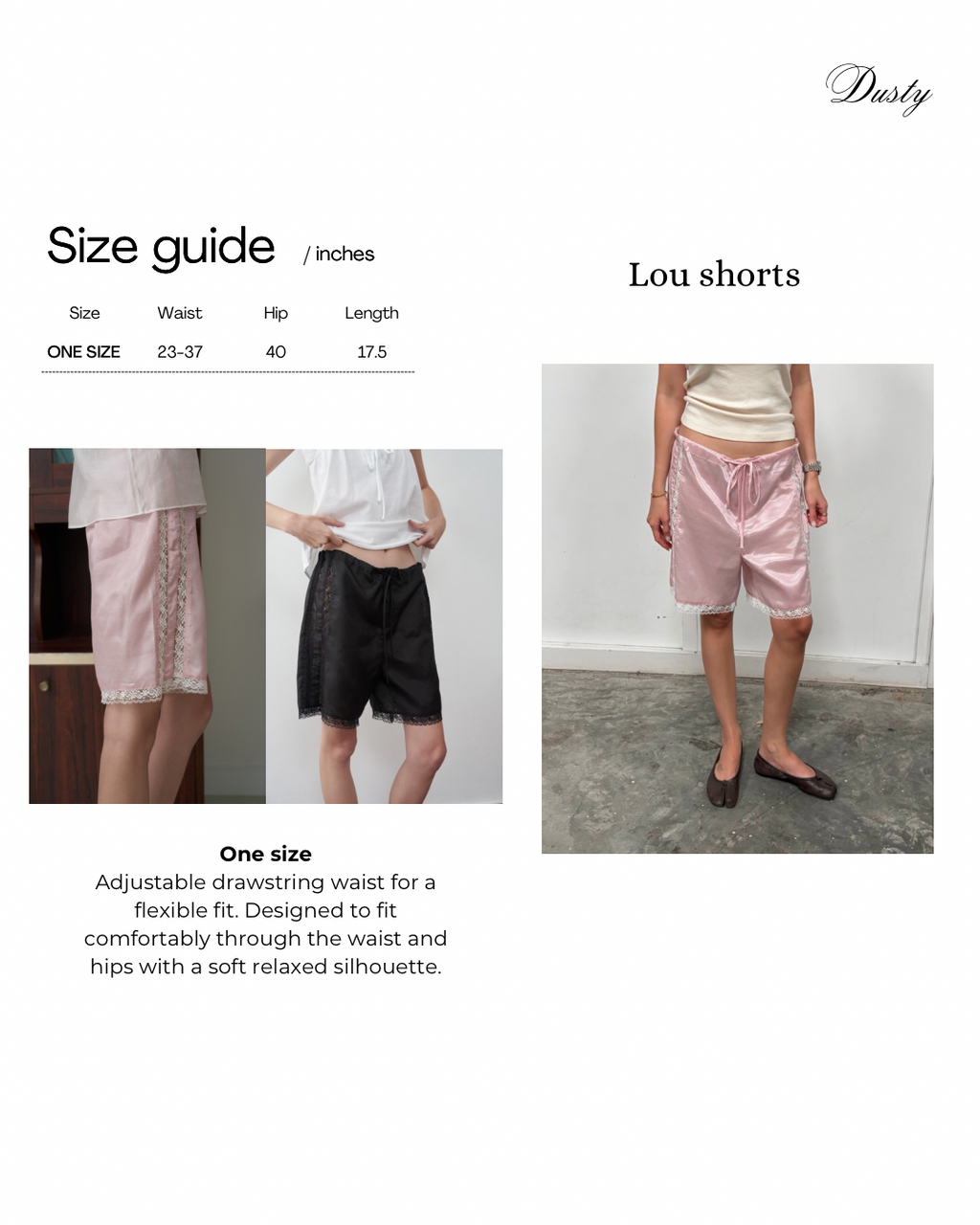 Lou Silk & Lace Shorts