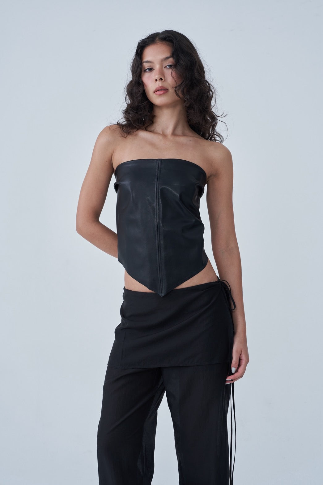 Sola Leather Triangle Scarf