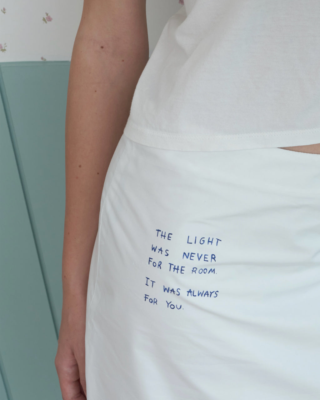 Dusty Lamp Skirt (hand painted)